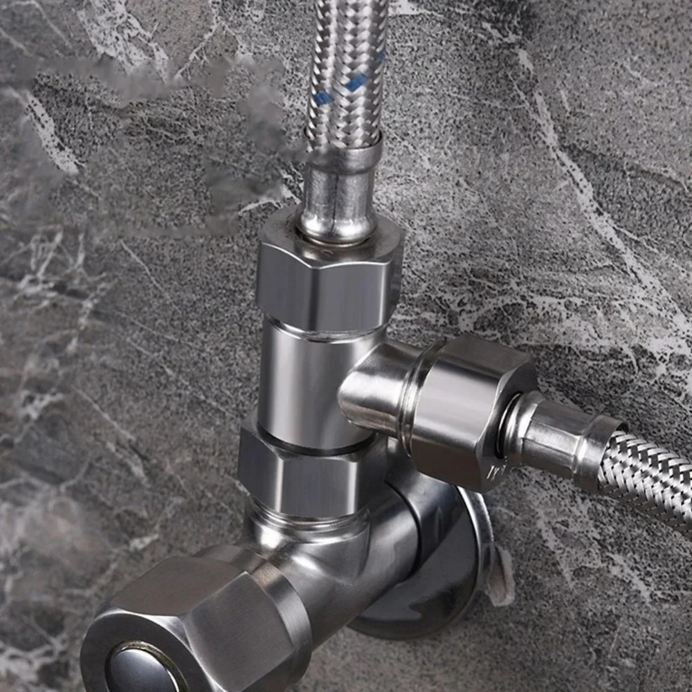 Shower Valve Cartridge - G1/2 Stainless Steel T Adapter Diverter