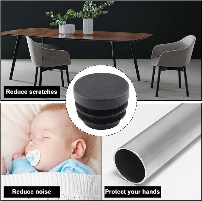8 PCS Black Round Plastic Blan - đánh giá và giá Plastic Pipe Clip
