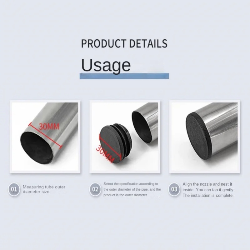 8 PCS Black Round Plastic Blan - đánh giá và giá Plastic Pipe Clip
