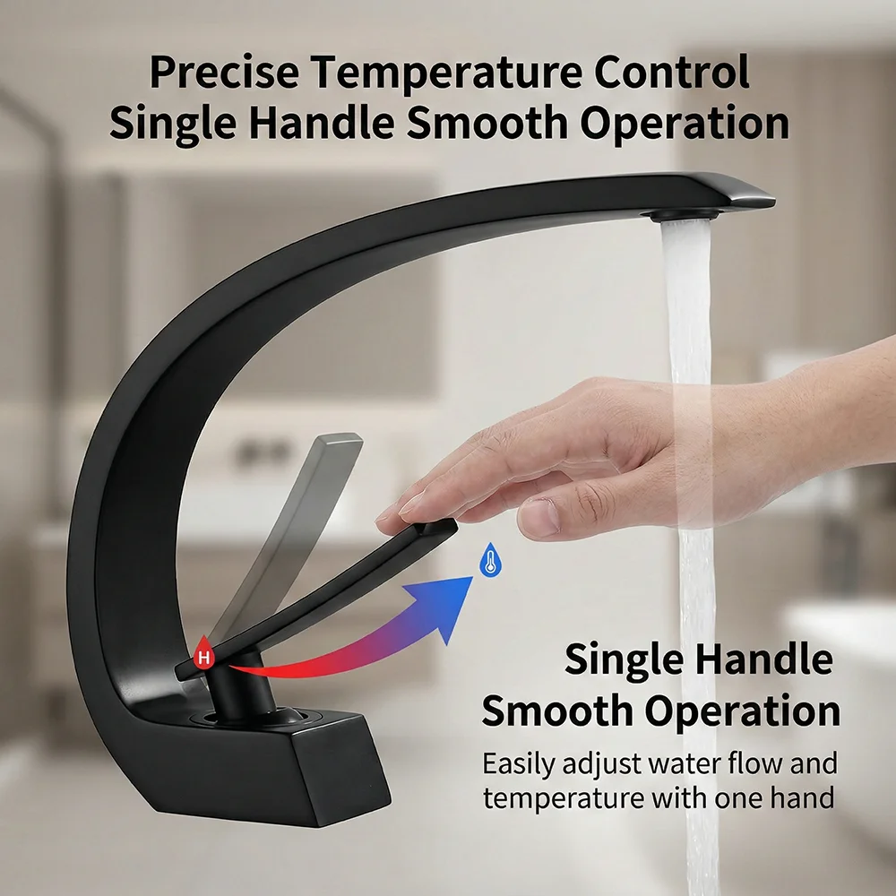 Matte Black Bathroom Faucet, A - đánh giá và giá Silicone Tap Washer