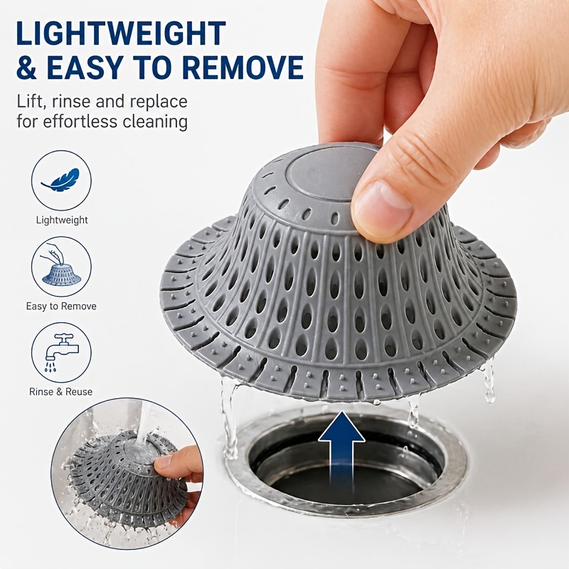 Silicone Foldable Hair Catcher - đánh giá và giá Drain Pipe Clip