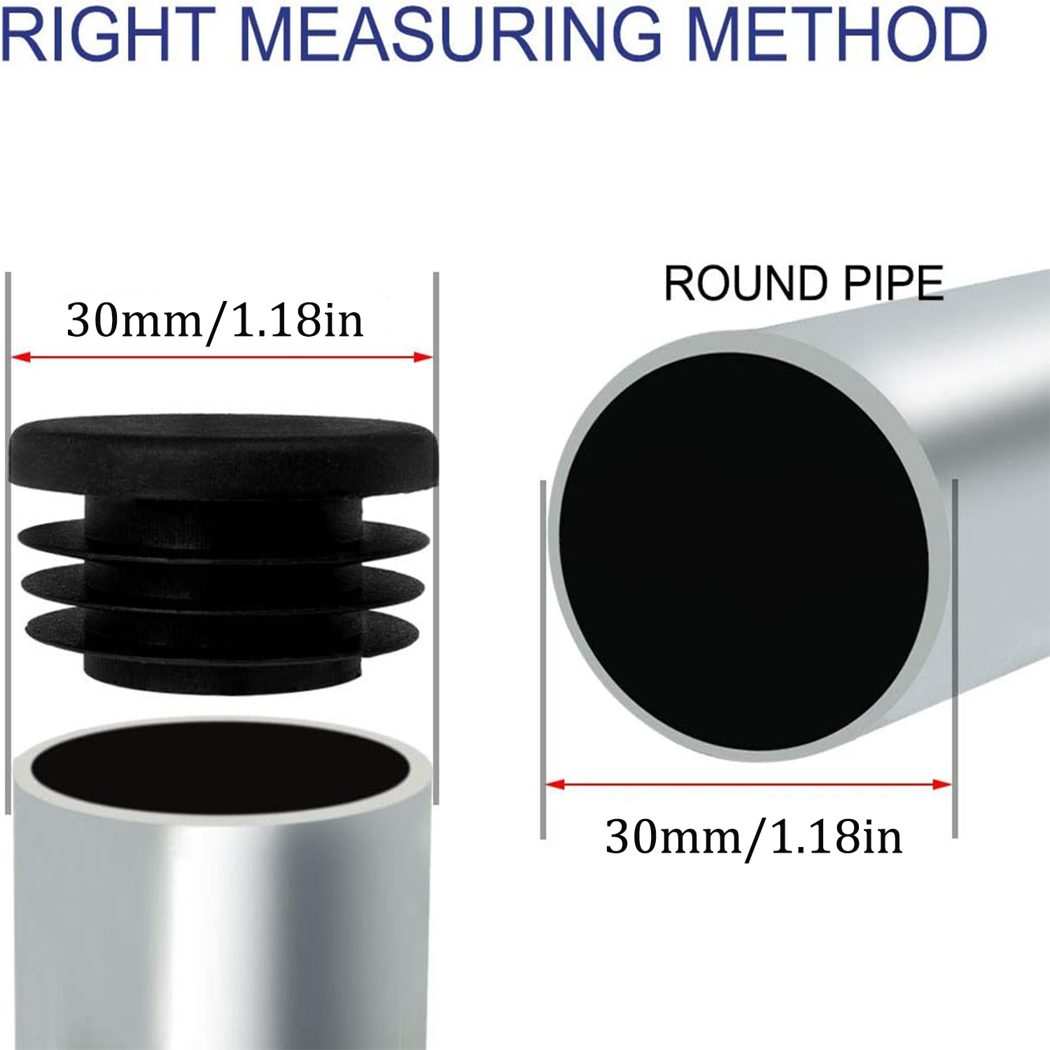 8-40Pcs Black Round Plastic Bl - đánh giá và giá Plastic Pipe Clip