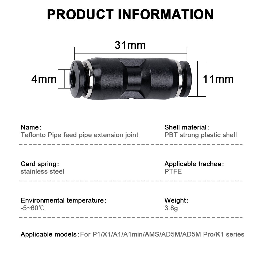 For Bambu Lab X1 X1C X1E P1P P - đánh giá và giá Ptfe Tape Thread