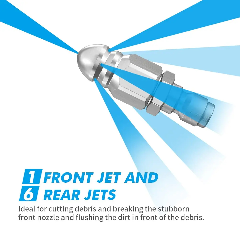 Water Jet High Pressure Spraye - đánh giá và giá Drain Pipe Clip