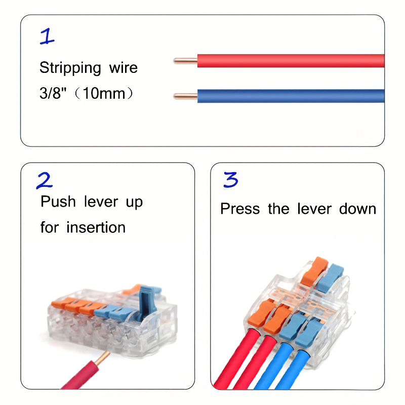 10/50pcs Quick Wire Connector  - đánh giá và giá Push Fit Connector