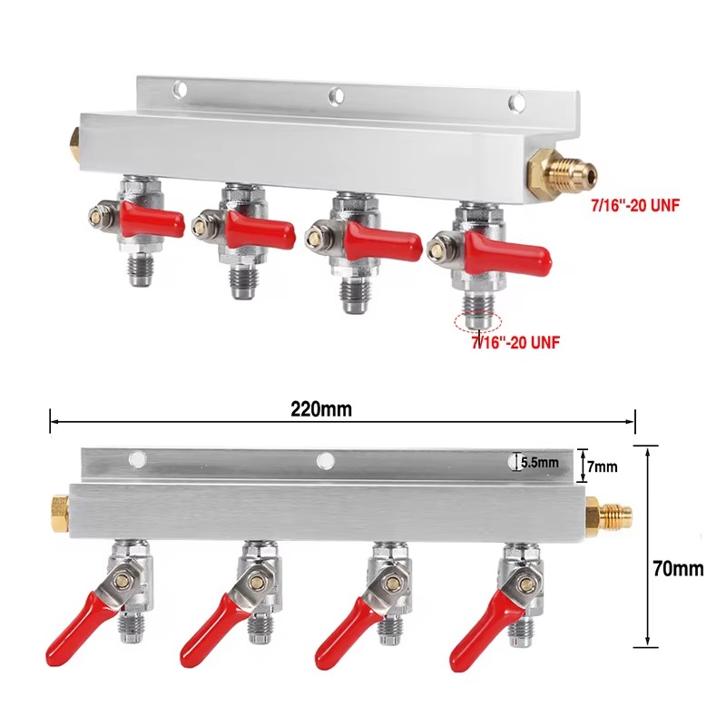IMAICTUU 4 Way Gas Manifold Co - đánh giá và giá Push Fit Connector