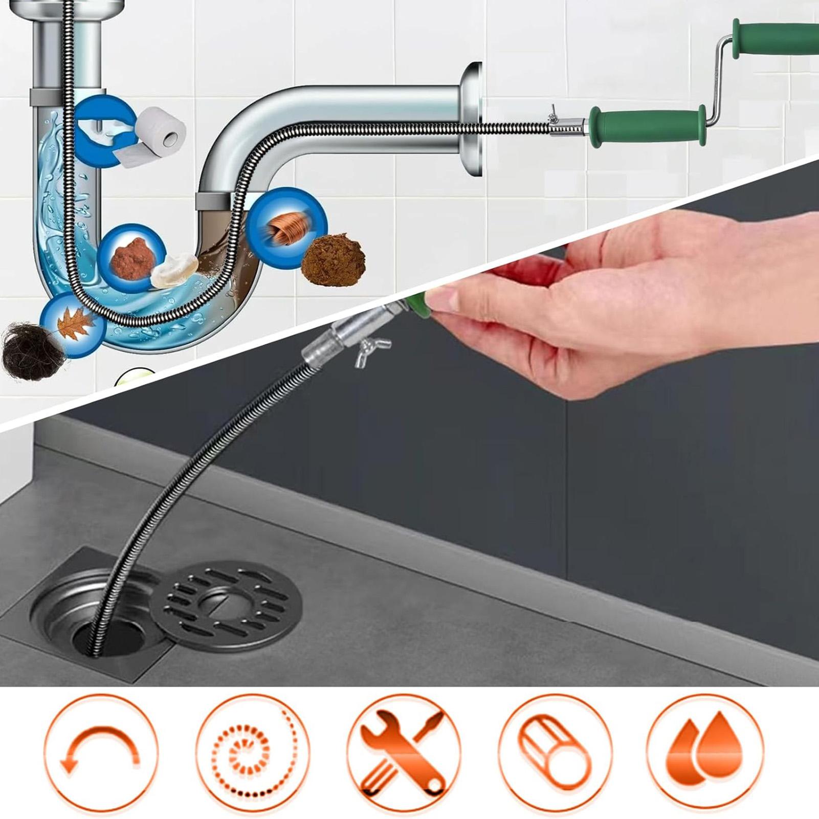 Drain Snake 4M Flexible Pipe U - đánh giá và giá Drain Snake Flexible