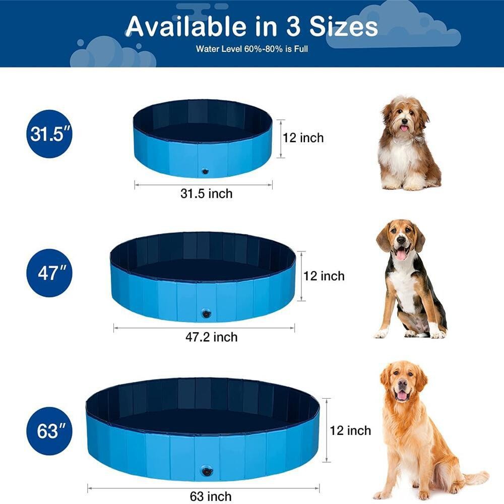 Foldable Dog Swimming Pool Lar - đánh giá và giá Drain Pipe Clip