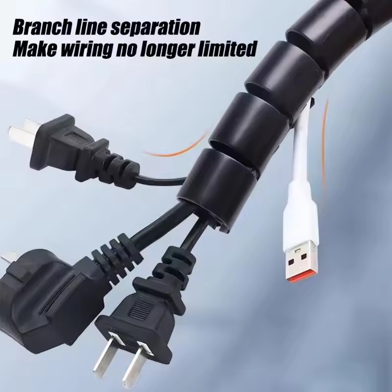 2M Flexible Spiral Cable Organ - đánh giá và giá Plastic Pipe Clip