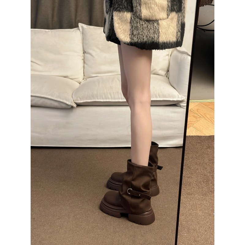 Women's Thick Bottom Boots Bri - đánh giá và giá Pipe Bending Spring