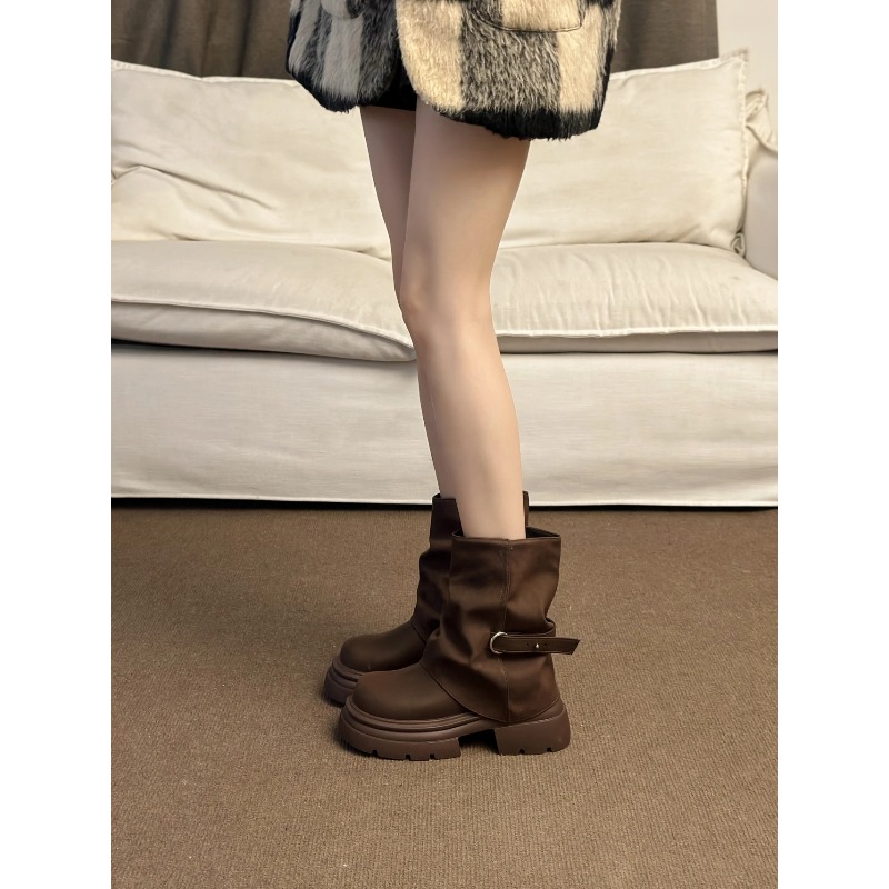Women's Thick Bottom Boots Bri - đánh giá và giá Pipe Bending Spring