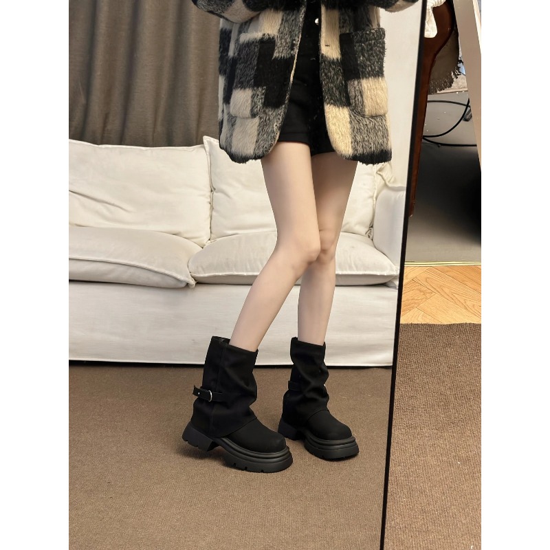 Women's Thick Bottom Boots Bri - đánh giá và giá Pipe Bending Spring