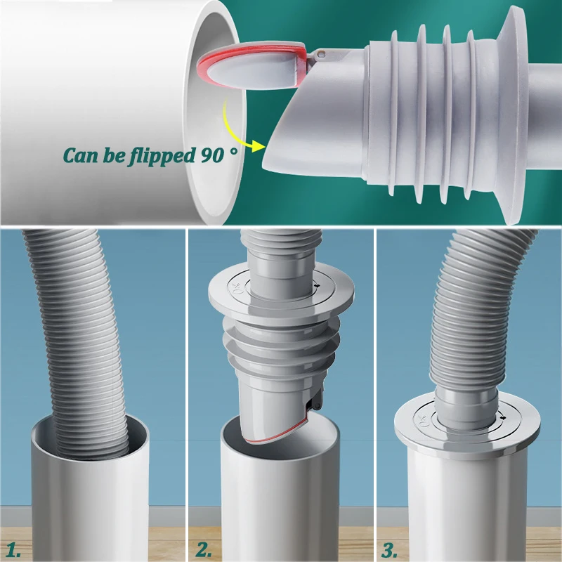 Silicone Bathroom Sewer Seal R - đánh giá và giá Drain Pipe Clip