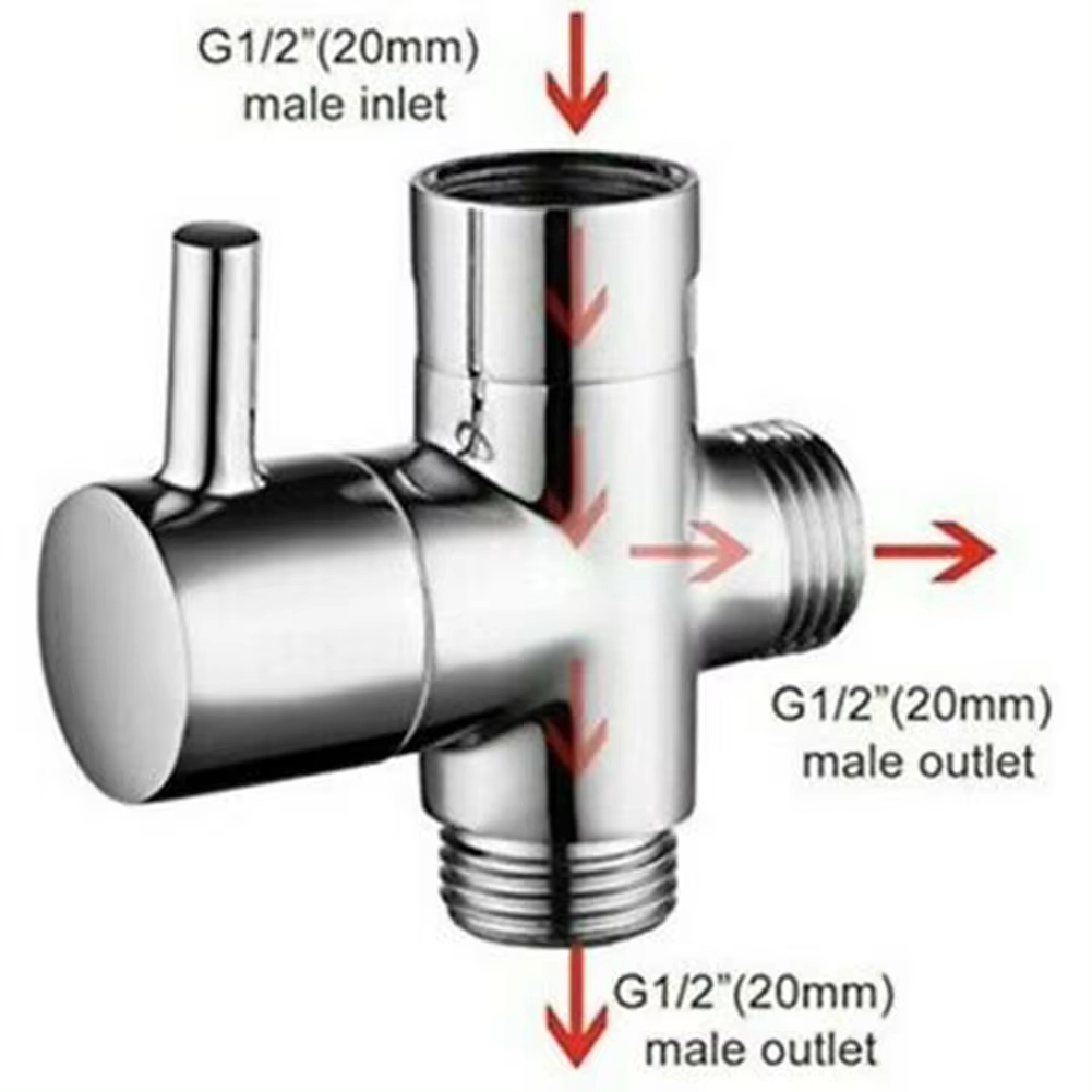 G1/2in 3 Way Diverter Valve T- - đánh giá và giá Shower Valve Cartridge